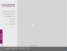 Tablet Screenshot of blumenkuhn.de